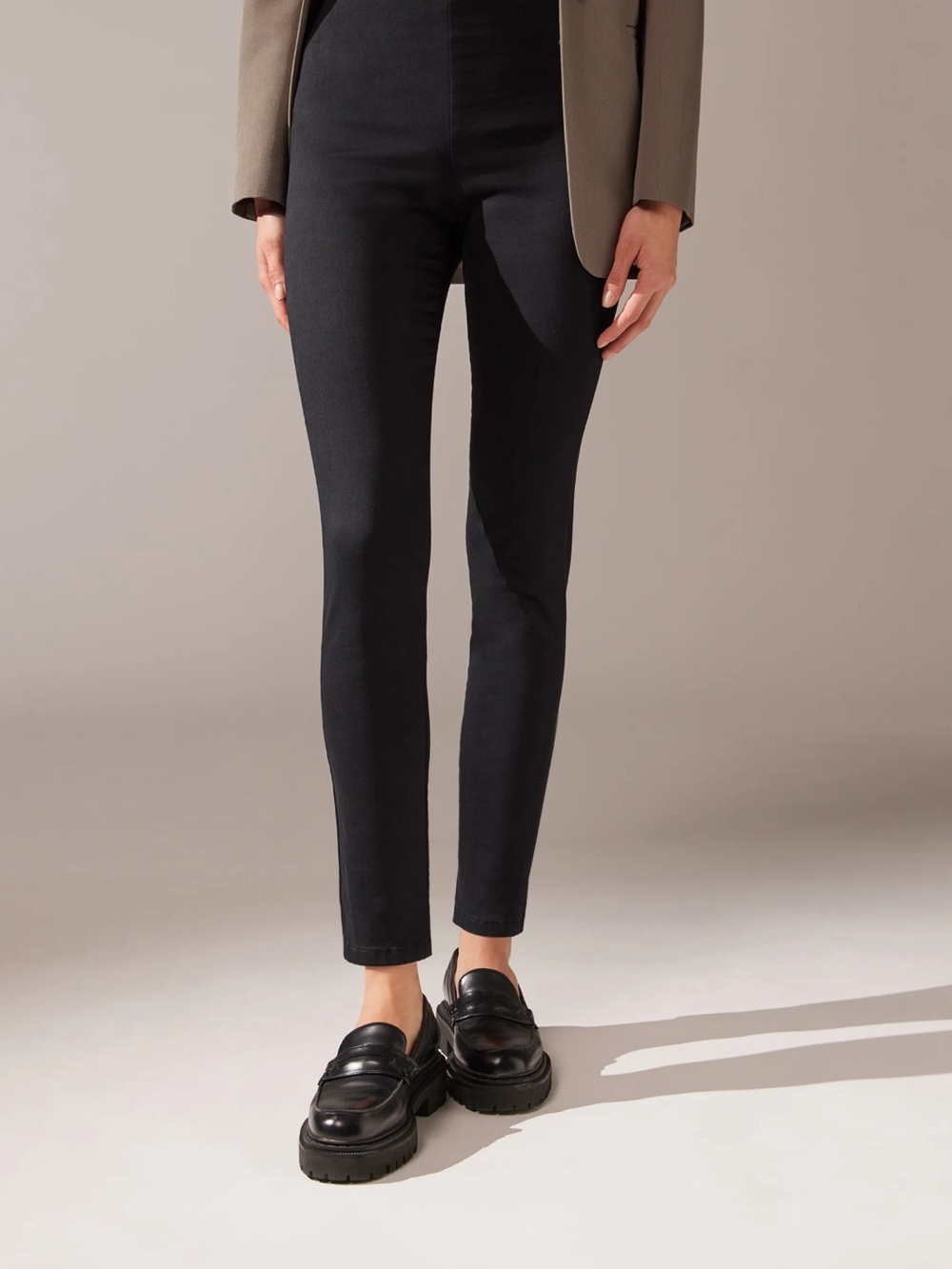 Calzedonia high Waisted Black Denim Skinny Jeans